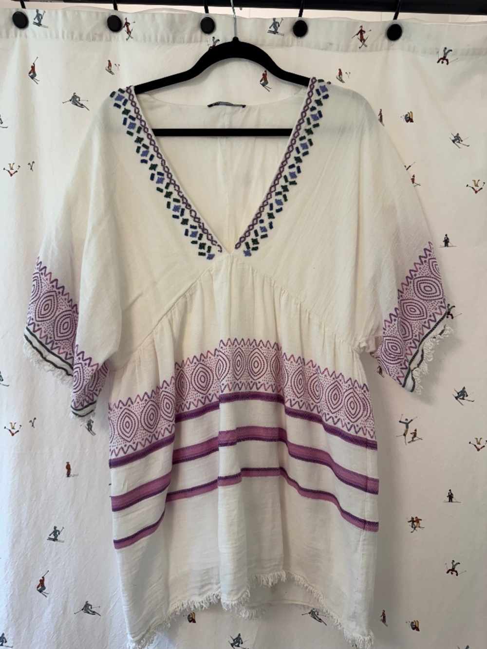 Zara Tunic Embroidered Beaded Dress